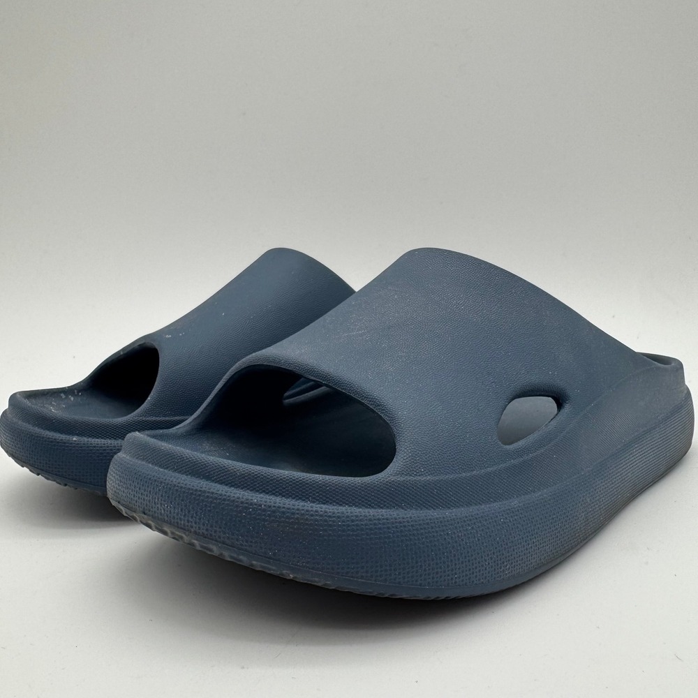 Unisex Navy Cushion Slide Sandals Comfort Foam Slides Size S W6-7 M4-5